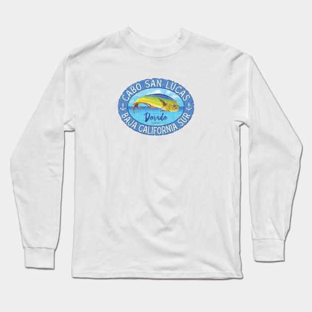 Cabo San Lucas, Baja California Sur, Leaping Dorado Long Sleeve T-Shirt by jcombs